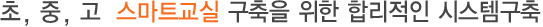 초,중,고 스마트교실 구축을 위한 합리적인 시스템구축